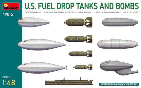 MiniArt US Fuel Drop Tanks and Bombs - 49015 box art