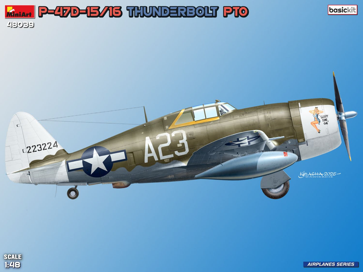 MiniArt 1/48 Aircraft - P-47D-15RA Thunderbolt Basic Kit - 48039