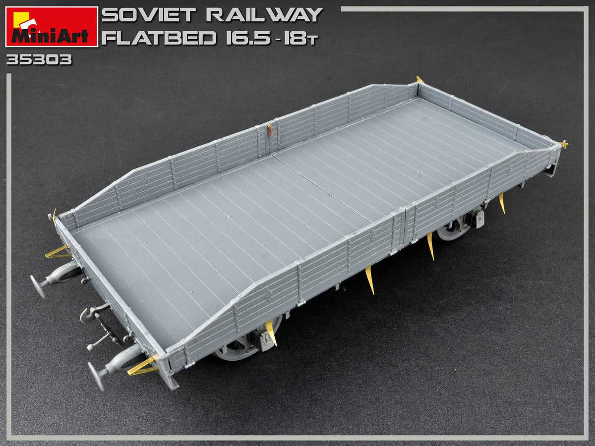 MiniArt 1/35 Accessories - Soviet Railway Flatbed 16.5-18t - 35303