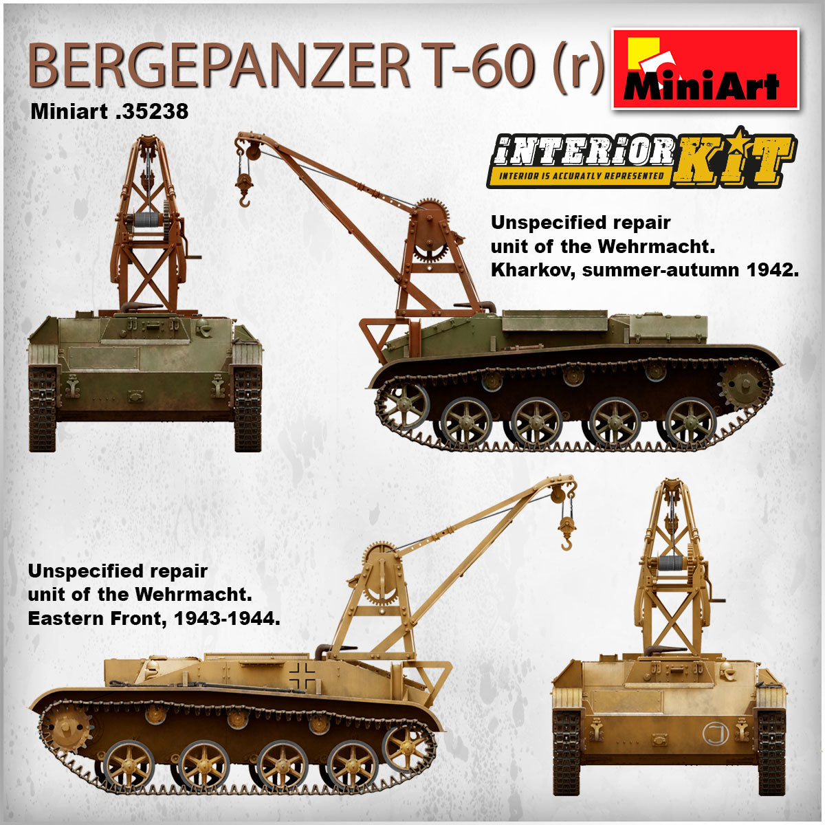 MiniArt 1/35 Military - Bergepanzer T-60 (r) Interior Kit - 35238