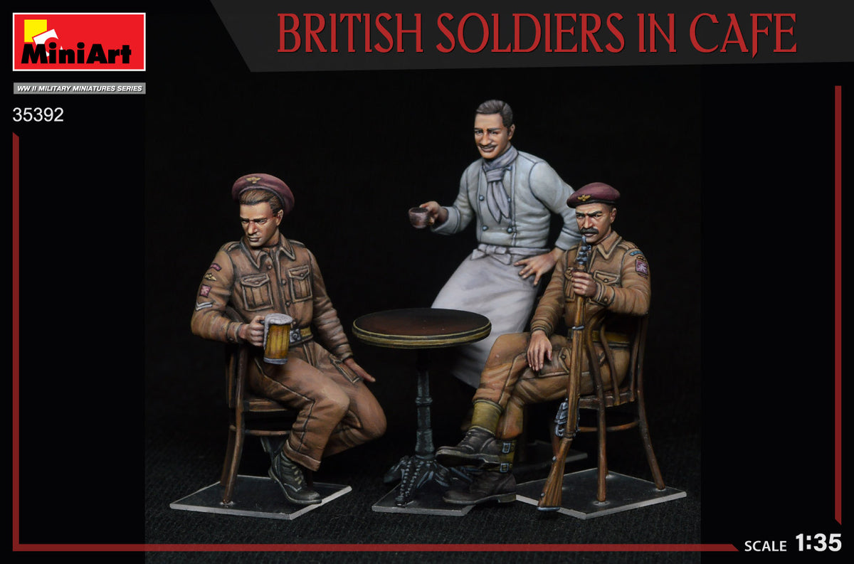 MiniArt 1/35 Military - British Soldiers in Cafe - 35392
