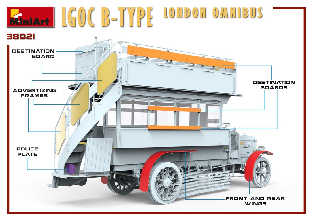 MiniArt 1/35 Military - LGOC B-Type London Omnibus - 38021