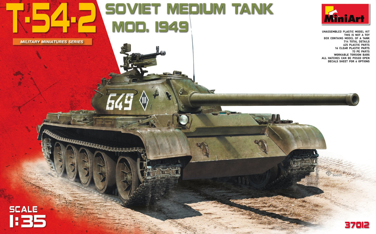 MiniArt T-54-2 Soviet Medium Tank (Mod.1949) - 37012 box art
