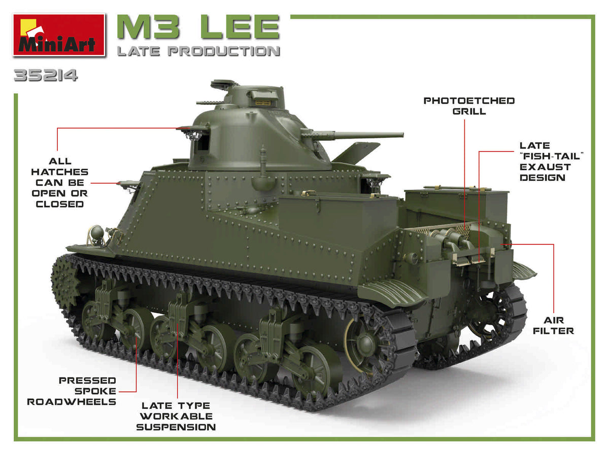 MiniArt 1/35 Military - M3 Lee Late Production - 35214