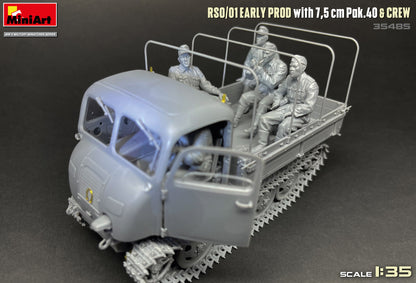 MiniArt 1/35 Military - RSO/01 Early Prod, w/ 7.5cm Pak 40 & Crew - 35485