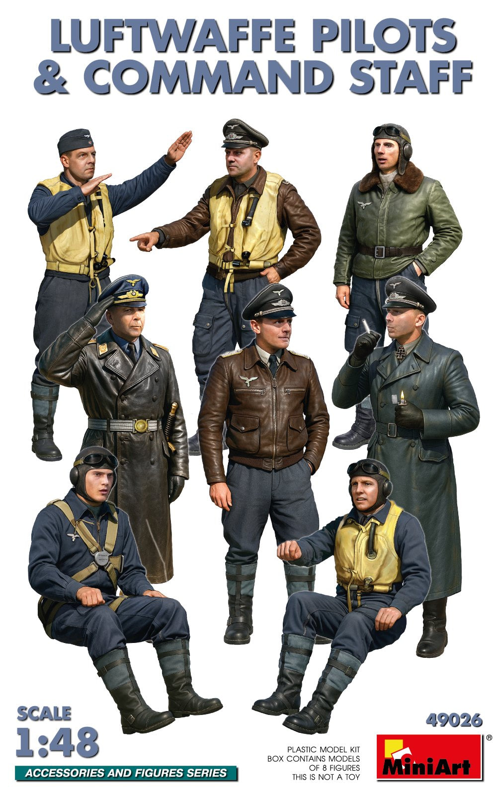 MiniArt Luftwaffe Pilots and Command Staff - 49026 box art
