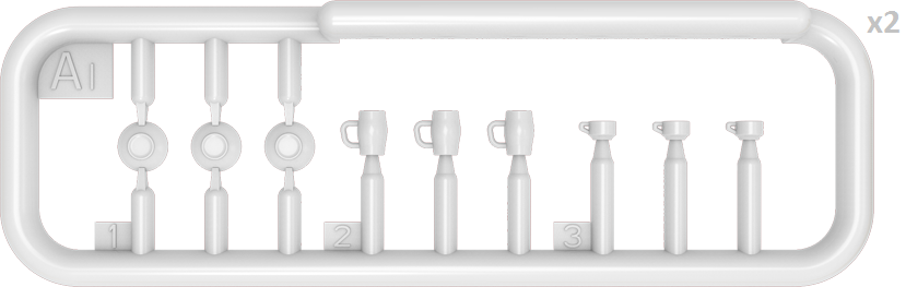 MiniArt 1/35 Military - Household Crockery & Glass Set - 35559