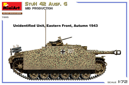 MiniArt 1/72 Military - StuH 42 Ausf. G Mid Prod - 72115