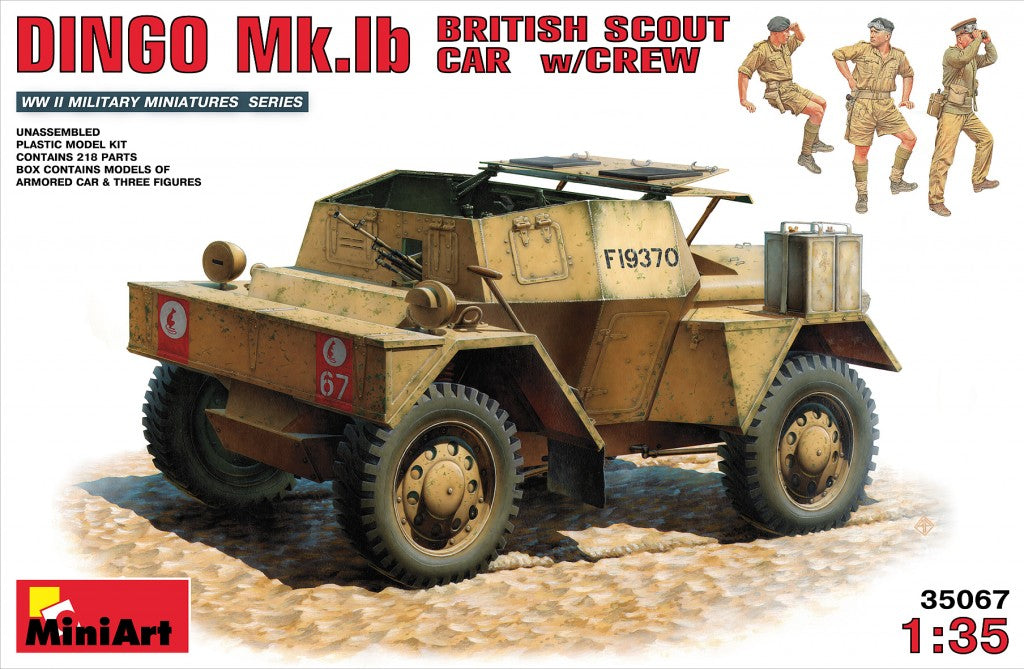 MiniArt Dingo Mk.1b British Scout Car with Crew - 35067 box art