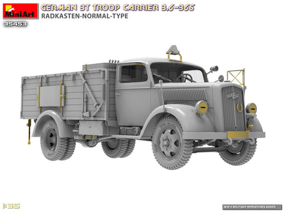 MiniArt 1/35 Military - German 3T Truck 3,6-36S Radkasten Normal Type - 35453