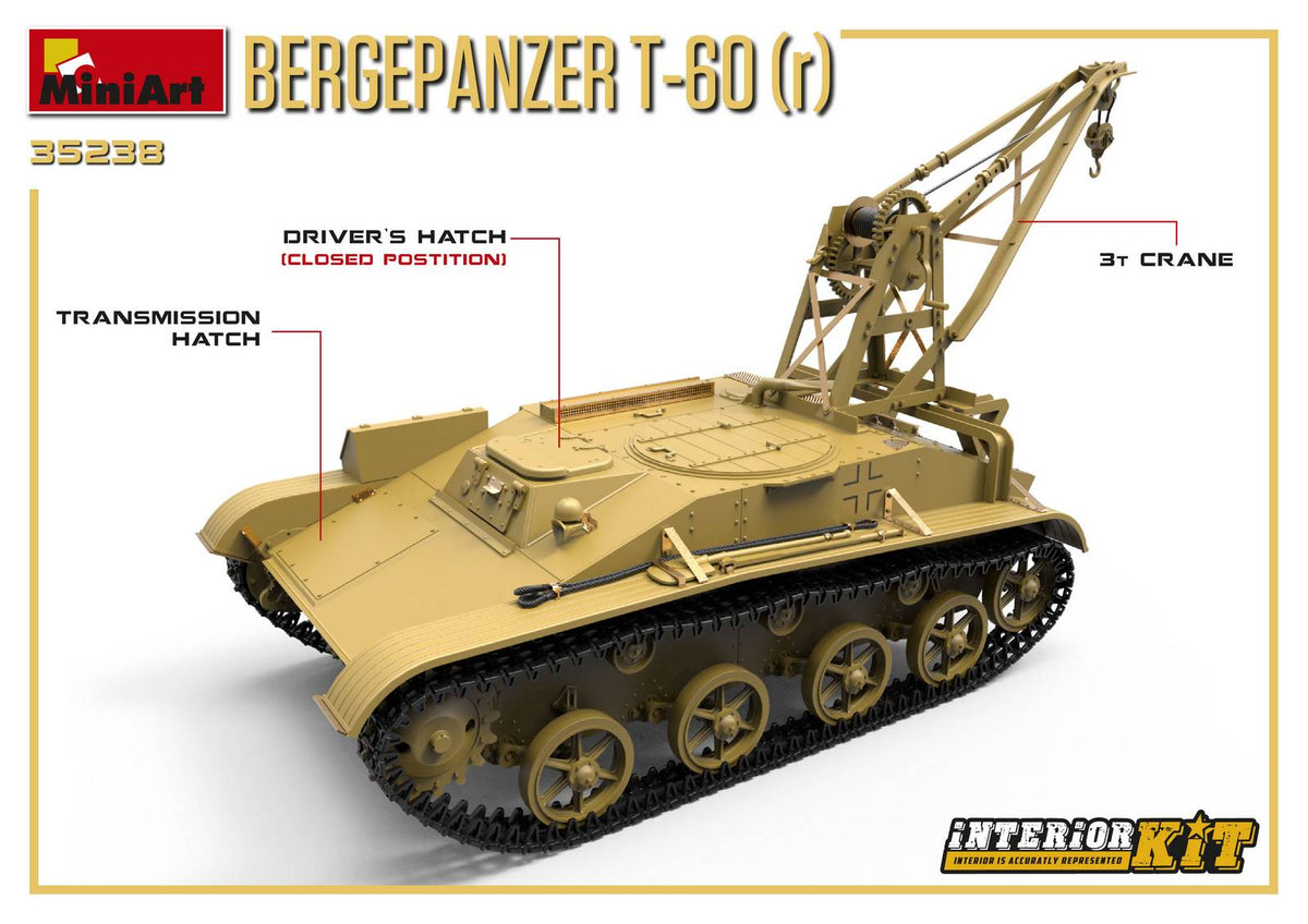 MiniArt 1/35 Military - Bergepanzer T-60 (r) Interior Kit - 35238