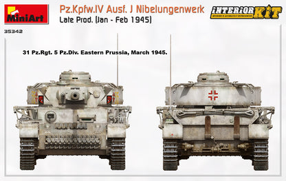 MiniArt 1/35 Military - Pz.Kpfw.IV AusfJ Nibelungenwerk Late - 35342