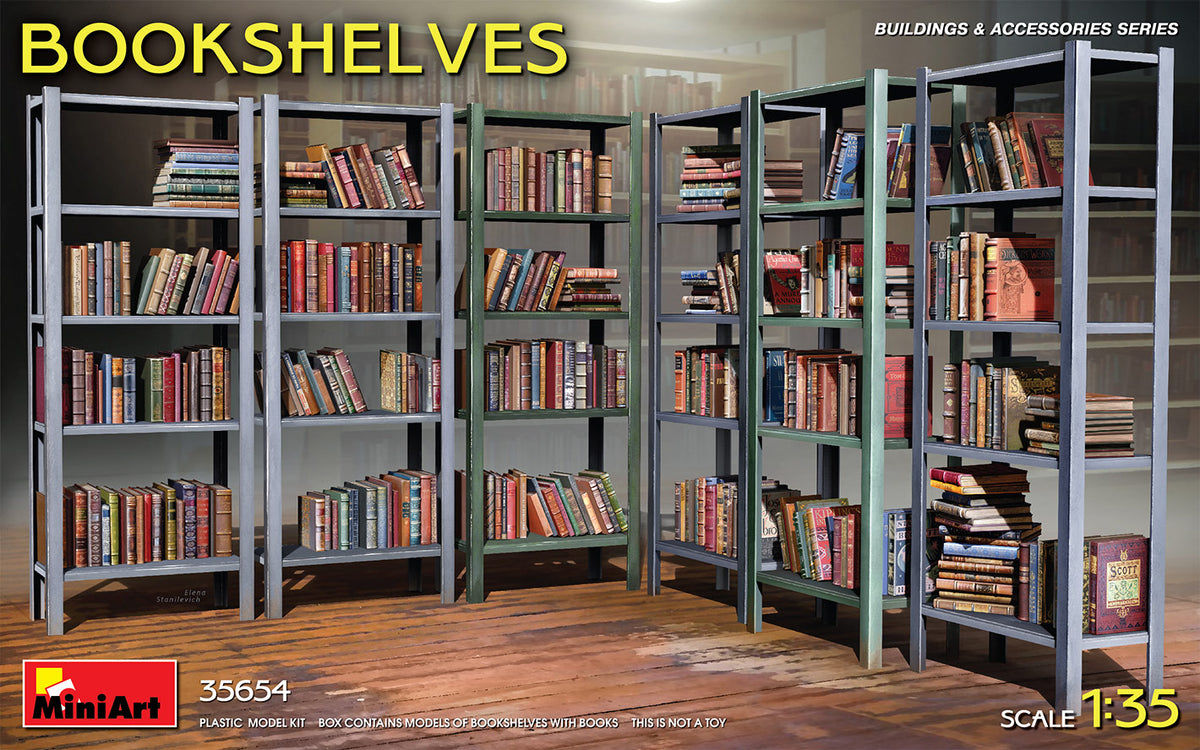 MiniArt Bookshelves - 35654 box art