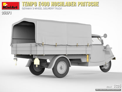 MiniArt 1/35 Military - Tempo E400 Hochlader Pritsche 3 Wheeler - 35371