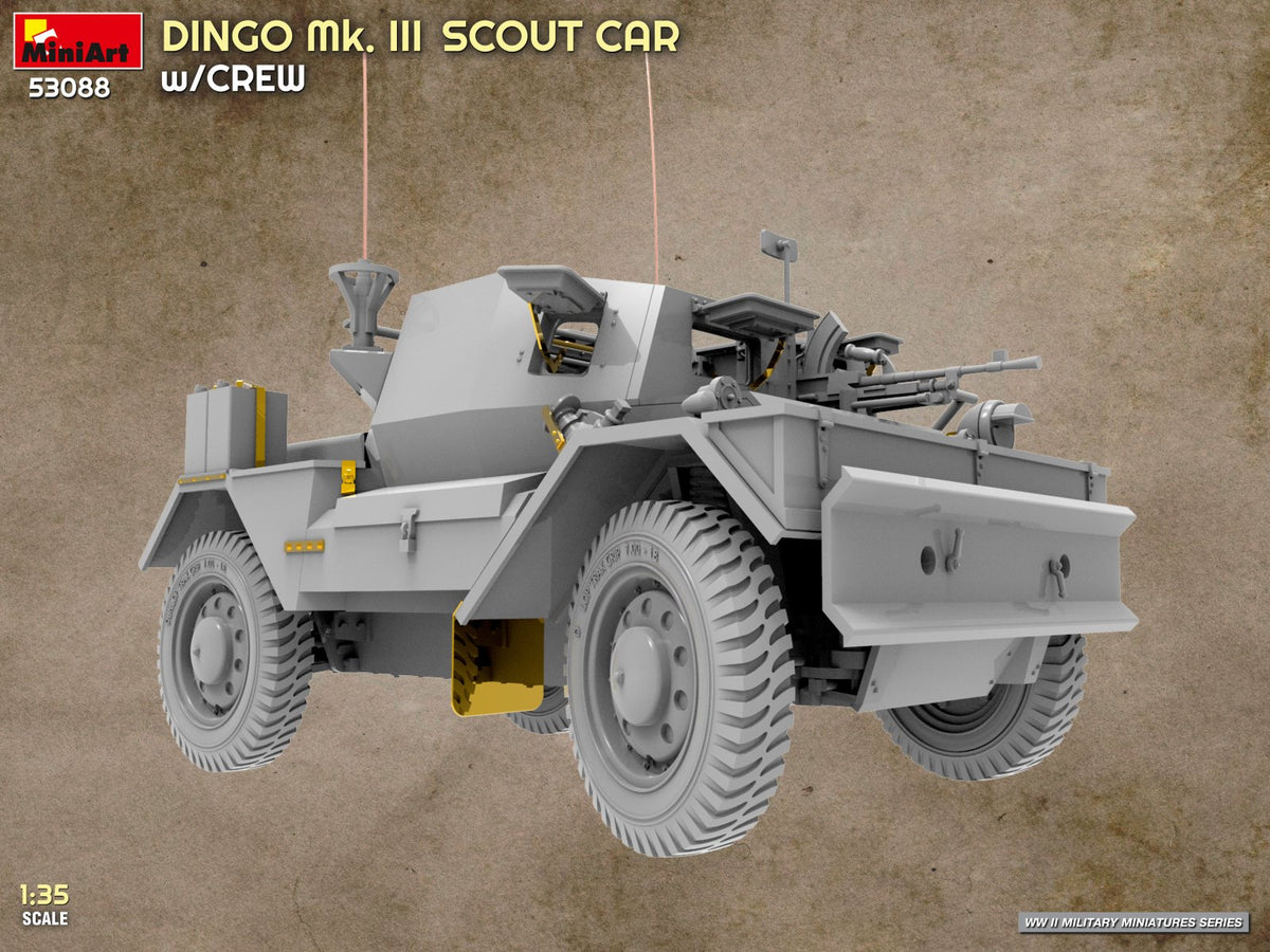 MiniArt 1/35 Military - Dingo Mk III Scout Car w/ Crew - 53088