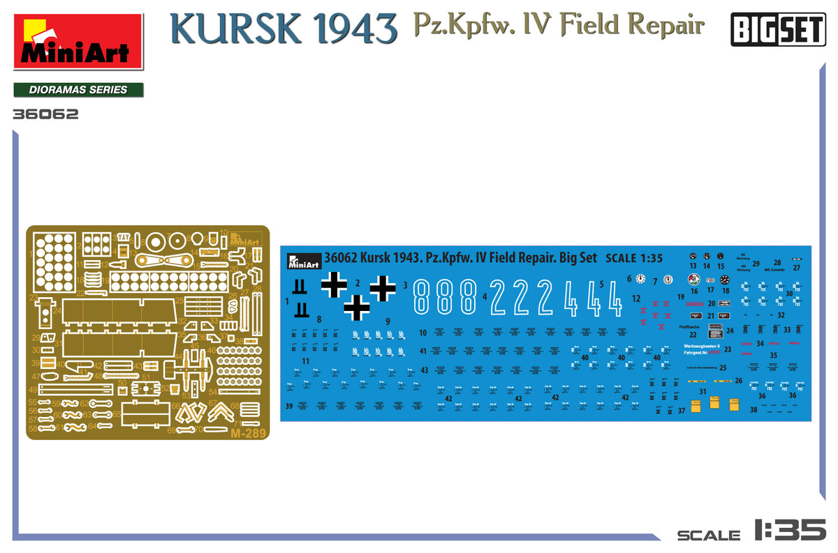 MiniArt 1/35 Military - Kursk 1943 Pz. Kpfw. IV Field Repair Big Set - 36062
