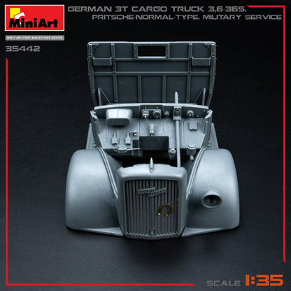 MiniArt 1/35 Military - 3t Cargo Truck 3,6-36S Pritsche Normal Type - 35442