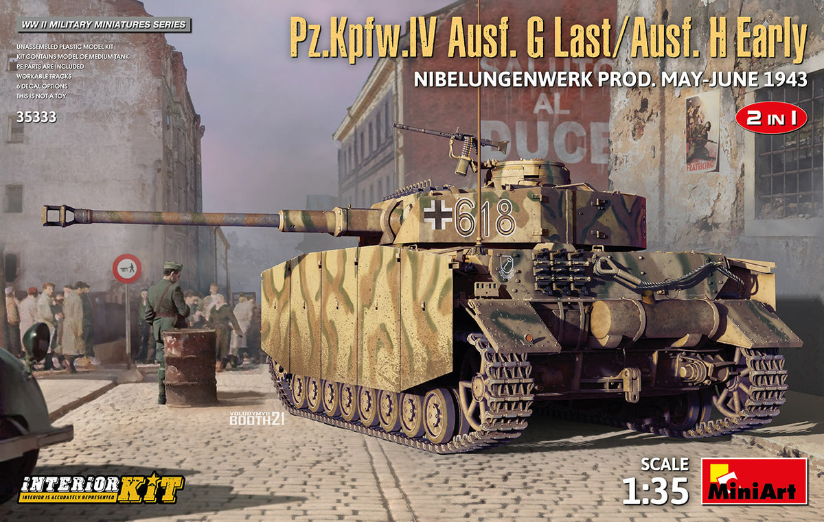 MiniArt Pz.Kpfw.IV Ausf G Last / H Early - 35333 box art