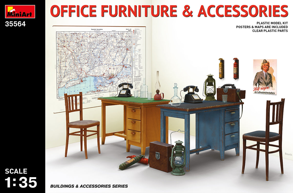 MiniArt Office Furniture and Accessories - 35564 box art