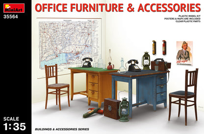 MiniArt Office Furniture and Accessories - 35564 box art