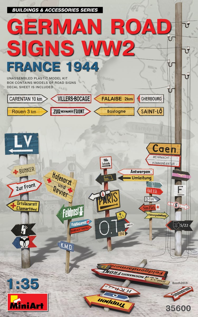 MiniArt German Road Signs WWII (France 1944) - 35600 box art