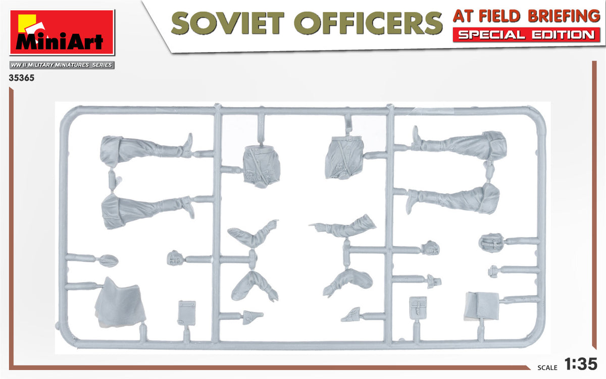 MiniArt 1/35 Military - Soviet Officers at Field Briefing - Special Ed - 35365