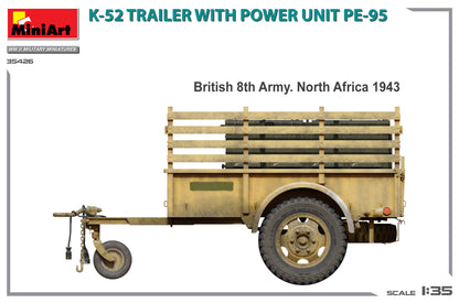 MiniArt 1/35 Military - K-52 Trailer w/ Power Unit PE-95 - 35426