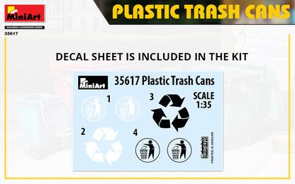 MiniArt 1/35 Military - Plastic Trash Cans - 35617