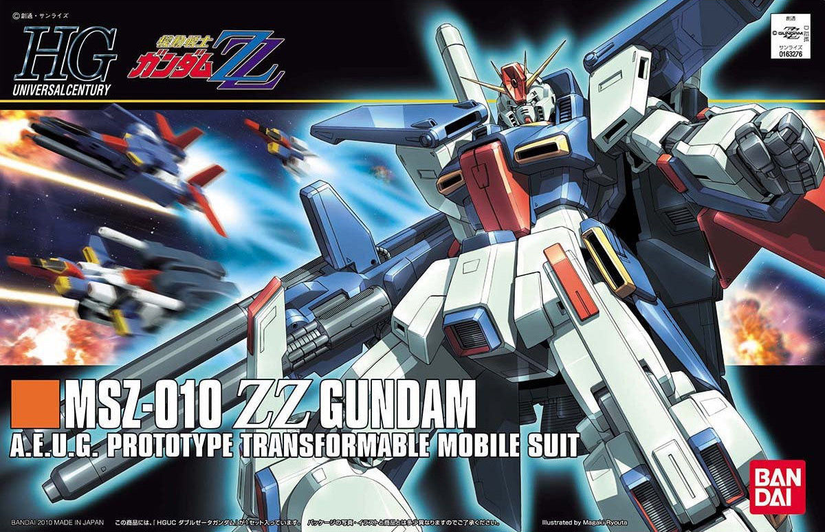 Bandai Hguc 1/144 ZZ Gundam MK57954 - image 2