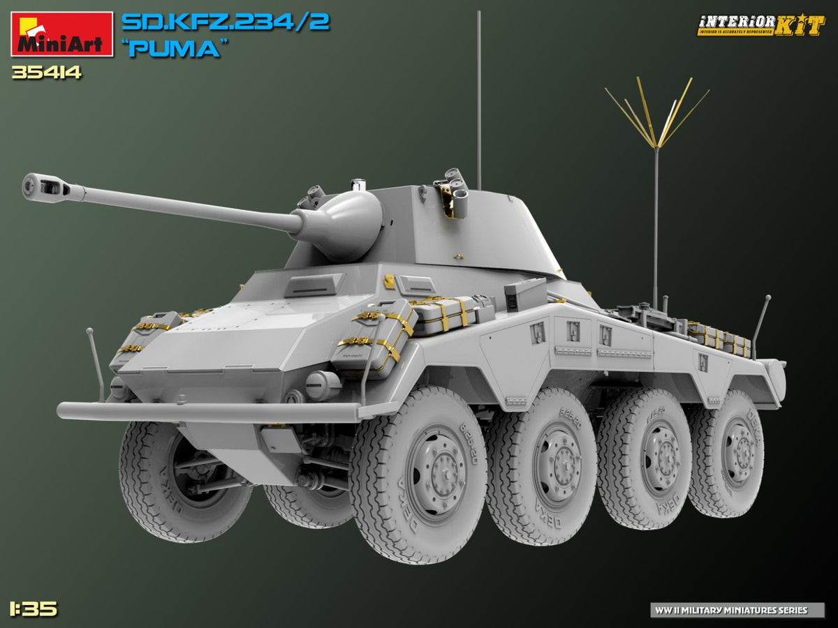 MiniArt 1/35 Military - Sd.Kfz.234/2 Puma, Interior Kit - 35414