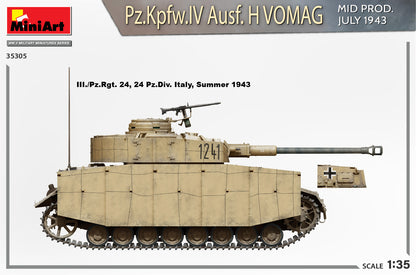 MiniArt 1/35 Military - Pz.Kpfw.IV Ausf H Vomag. Mid Prod (Int Kit) - 35305