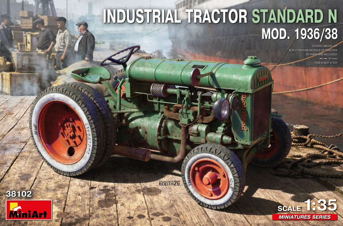 MiniArt Industrial Tractor Stand N Mod 1936/38 - 38102 box art