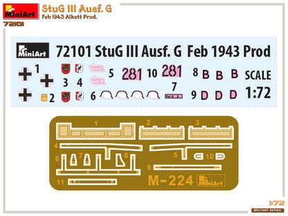 MiniArt 1/72 Military - StuG III Ausf G Feb 1943 Prod - 72101