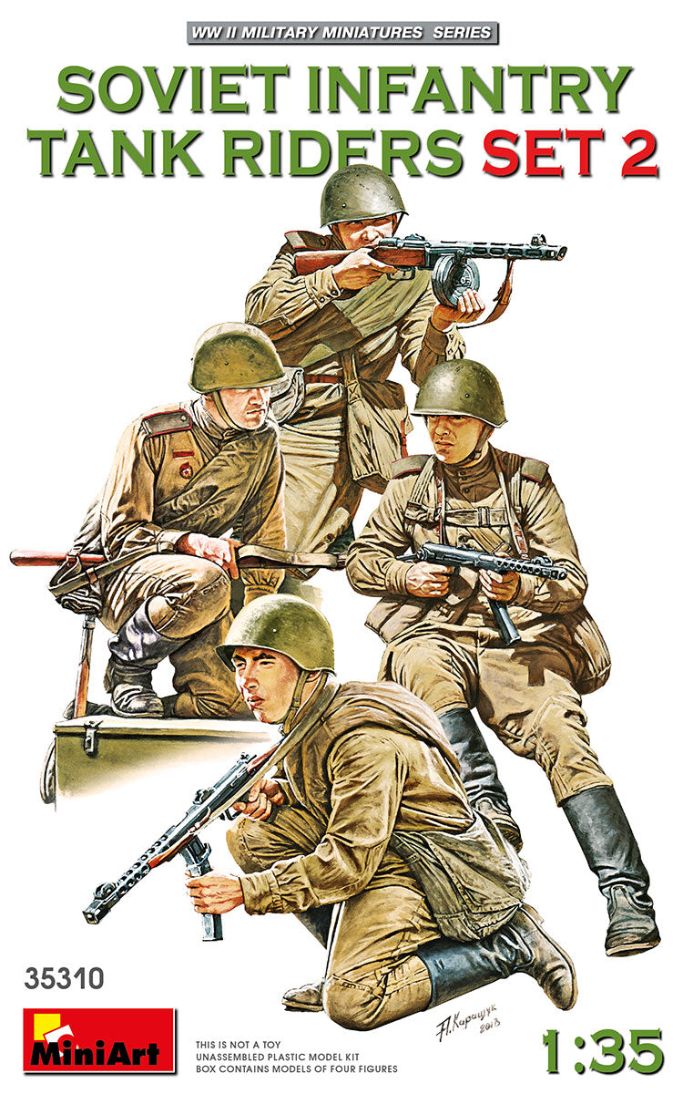 MiniArt Soviet Infantry Tank Riders Vol 2 - 35310 box art
