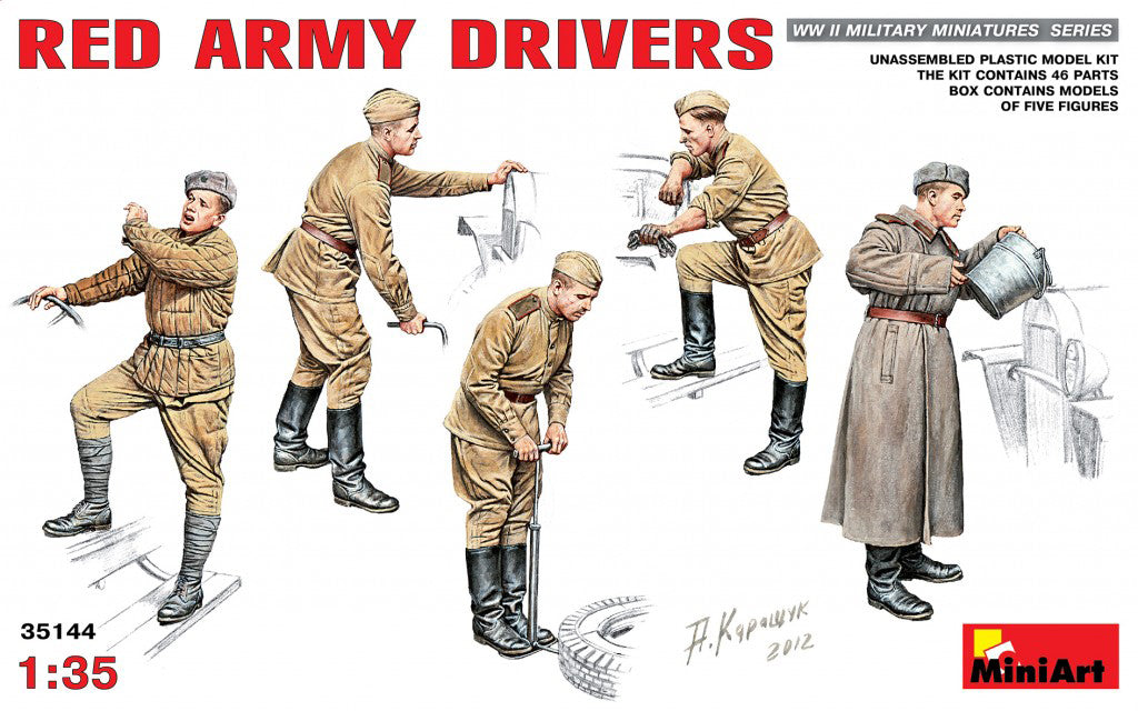 MiniArt Red Army Drivers - 35144 box art