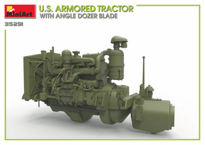 MiniArt 1/35 Military - US Armored Tractor w/ Angle Dozer Blade - 35291
