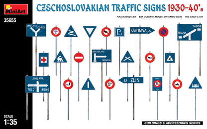 MiniArt Czechoslovakian Traffic Signs 1930-40s - 35655 box art