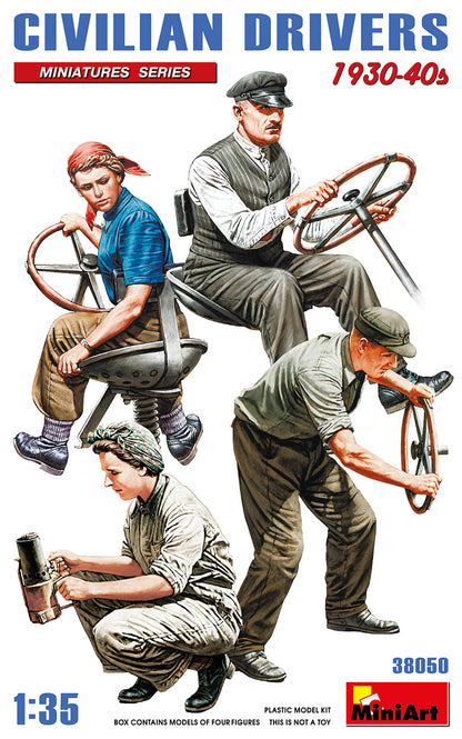 MiniArt Civilian Drivers 1930-40s - 38050 box art