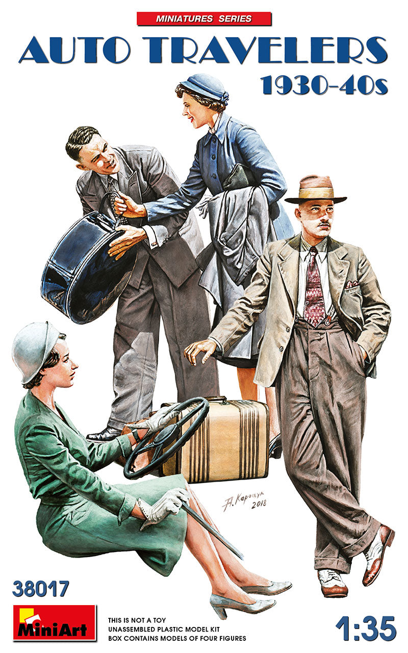 MiniArt Auto Travelers 1930-1940's - 38017 box art
