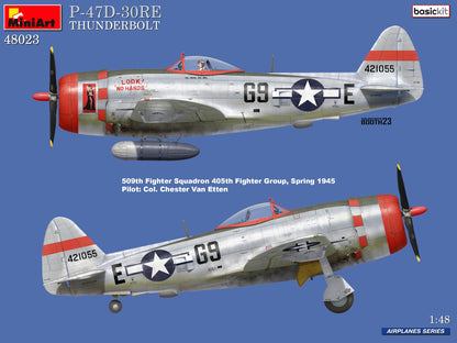 MiniArt 1/48 Aircraft - P-47D-30RE Thunderbolt, Basic Kit - 48023