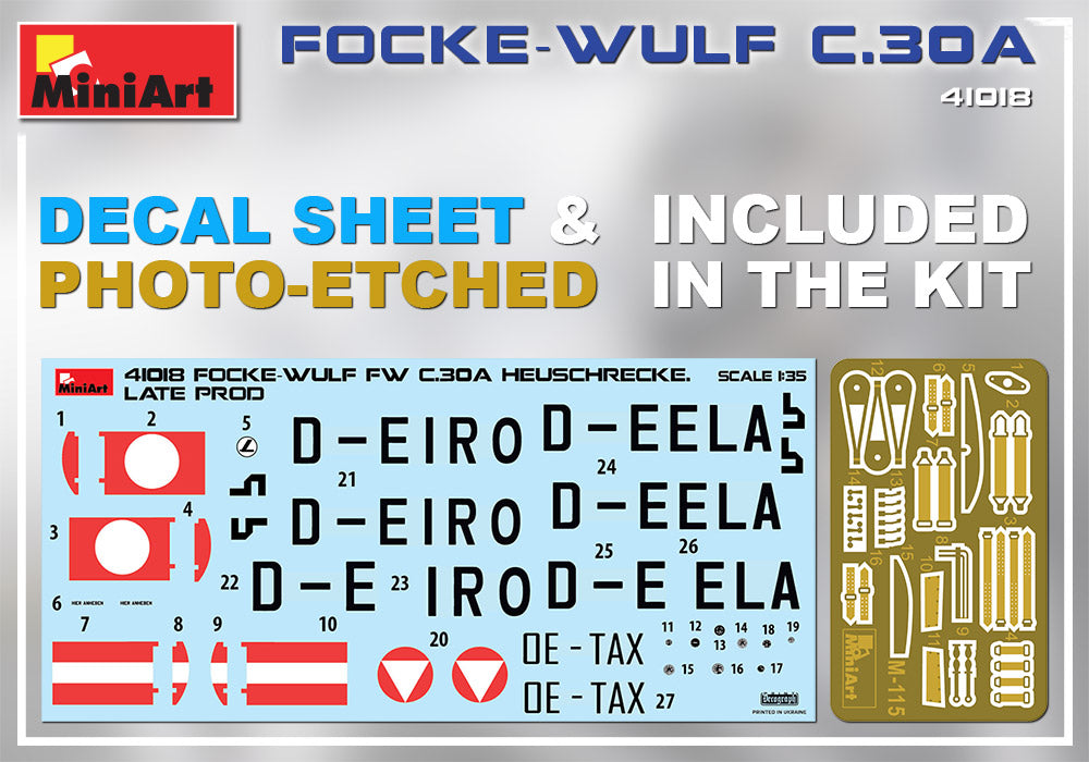MiniArt 1/35 Aircraft - Focke-Wulf Fw C.30A Heuschrecke Late - 41018