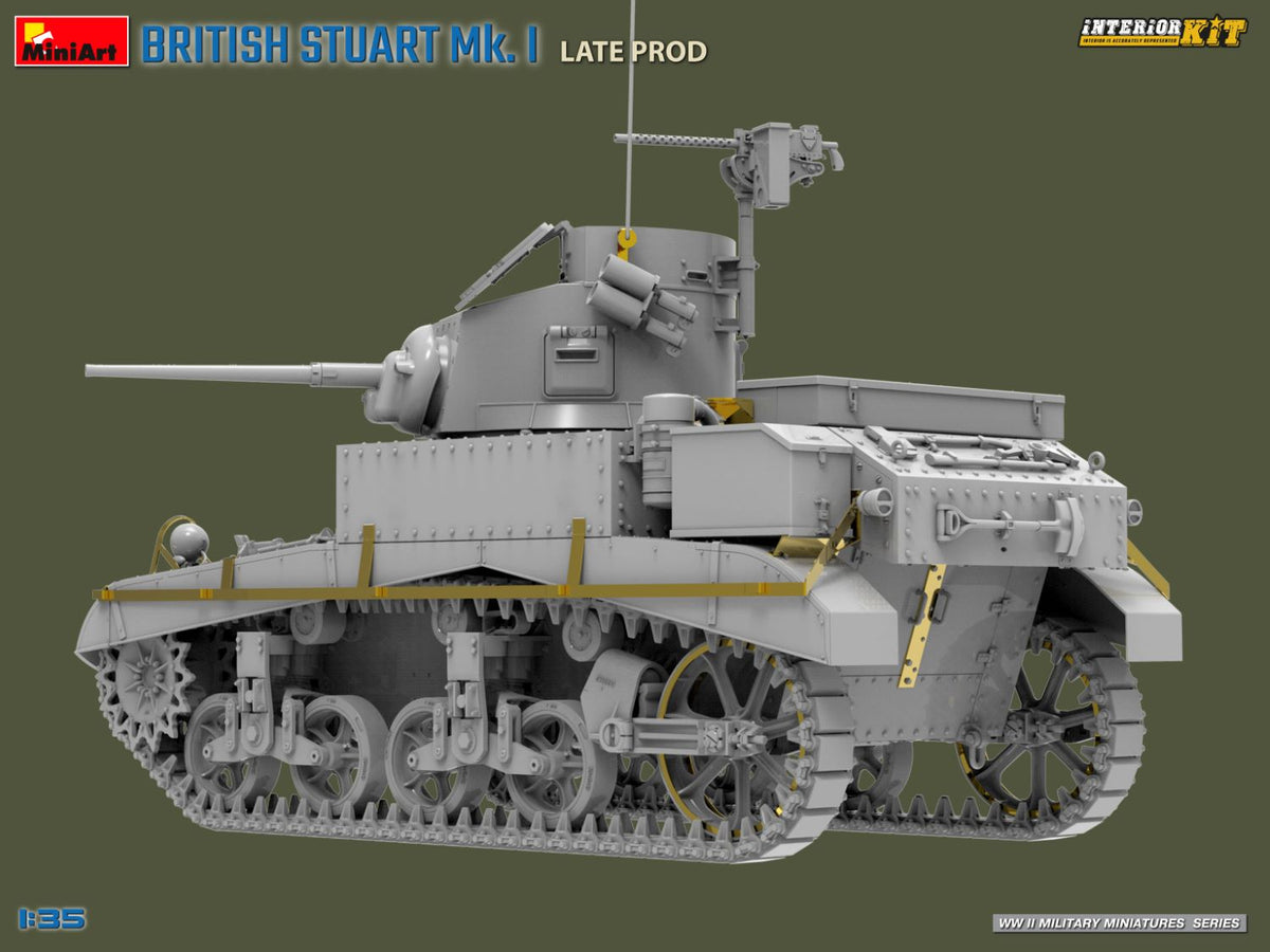 MiniArt 1/35 Military - M3 Stuart Mk I Late Prod (Interior Kit) - 35441