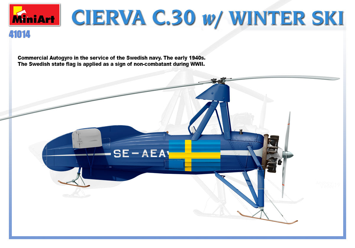 MiniArt 1/35 Military - Cierva C.30 with Winter Ski - 41014