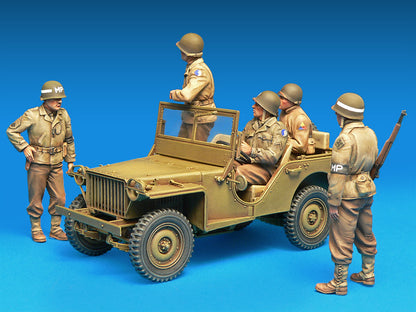 MiniArt 1/35 Military - US Jeep Crew & MPs (Special Edit) - 35308