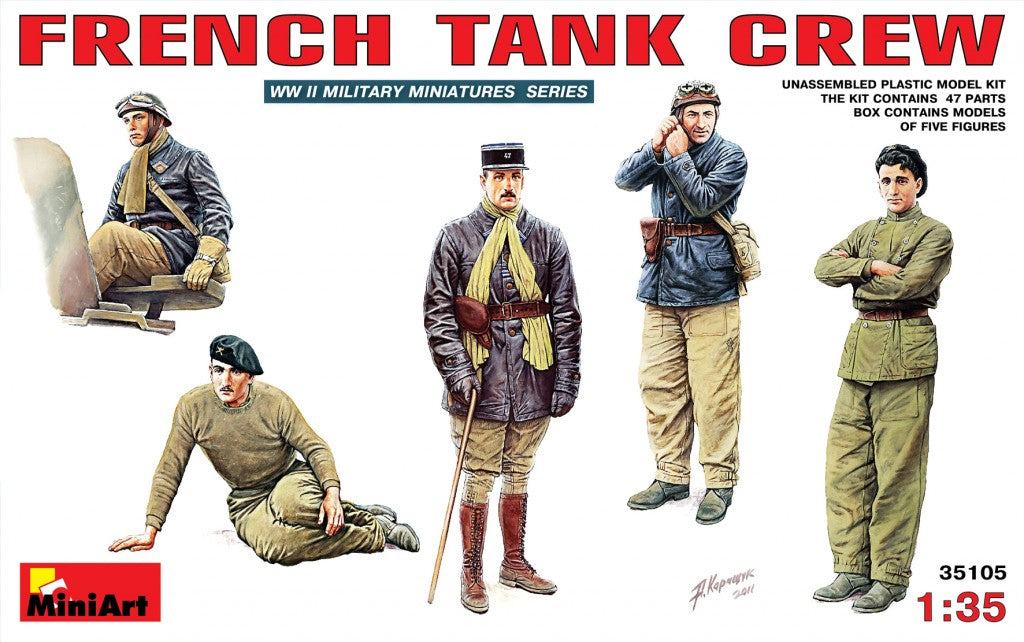 MiniArt French Tank Crew - 35105 box art