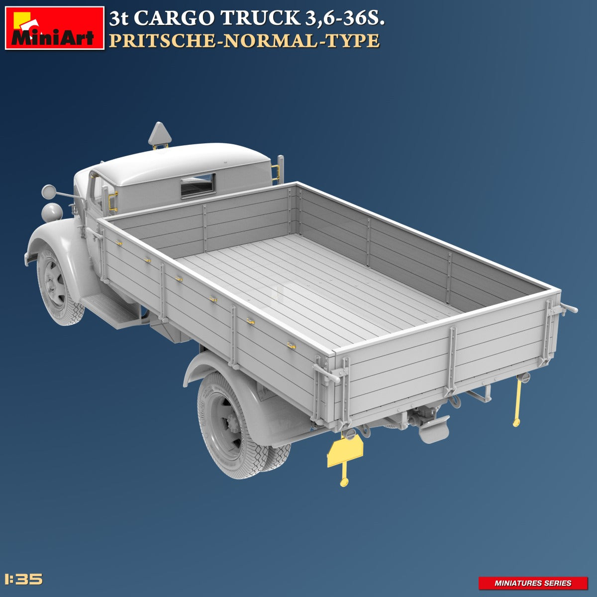 MiniArt 1/35 Military - 3t Cargo Truck, 3,6-36S Pritsche Normal Type - 38079