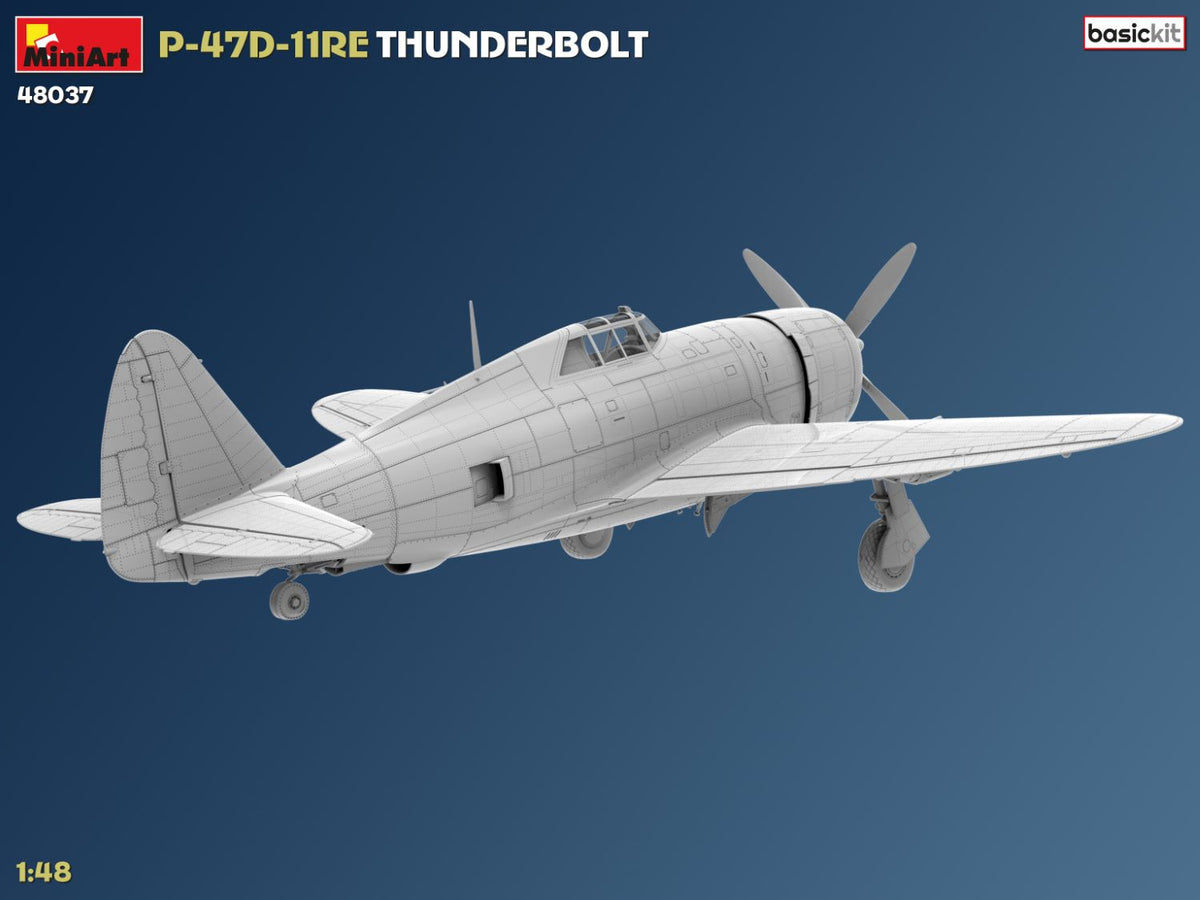 MiniArt 1/48 Aircraft - P-47D-11RE Thunderbolt Basic Kit - 48037