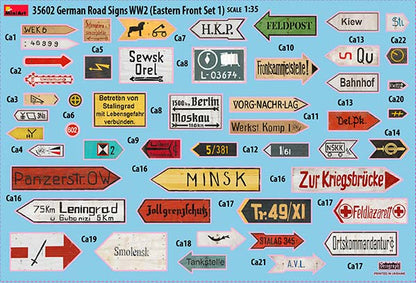 MiniArt 1/35 Military - German Road Signs WWII (Eastern Front 1) - 35602