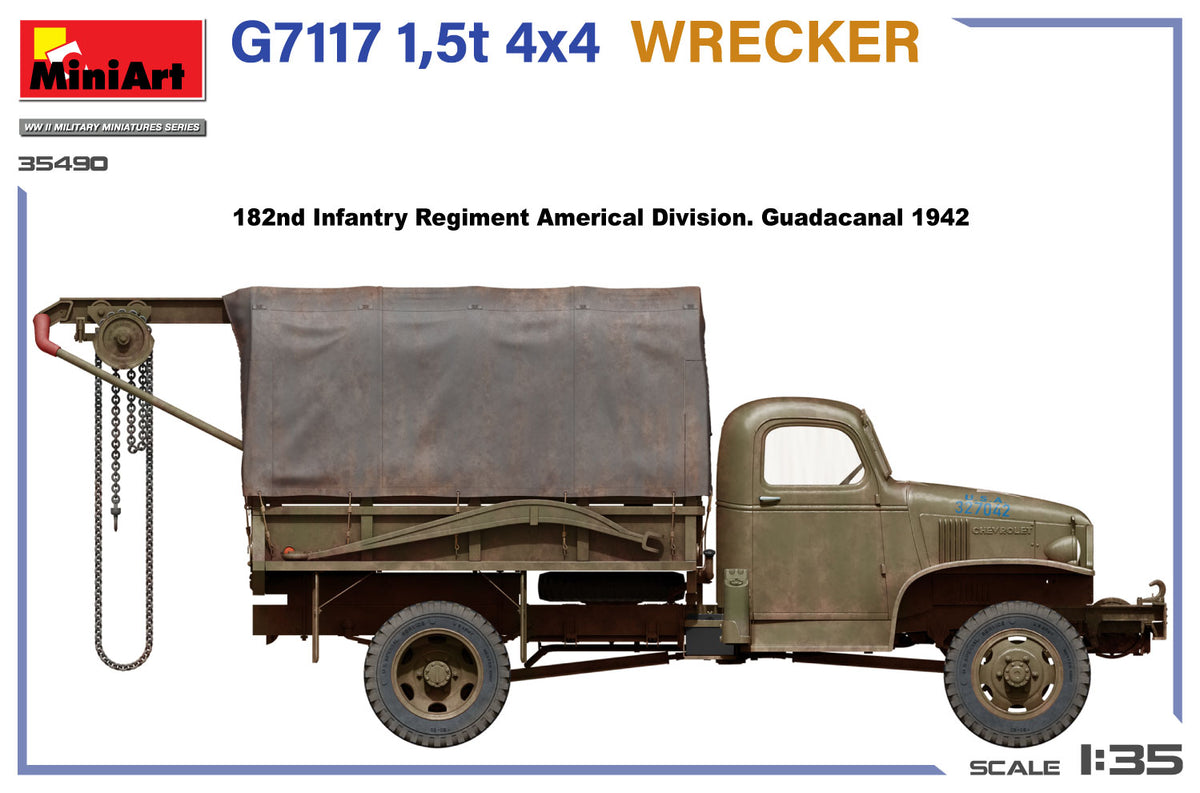 MiniArt 1/35 Military - G7117 1,5t 4x4 Wrecker - 35490