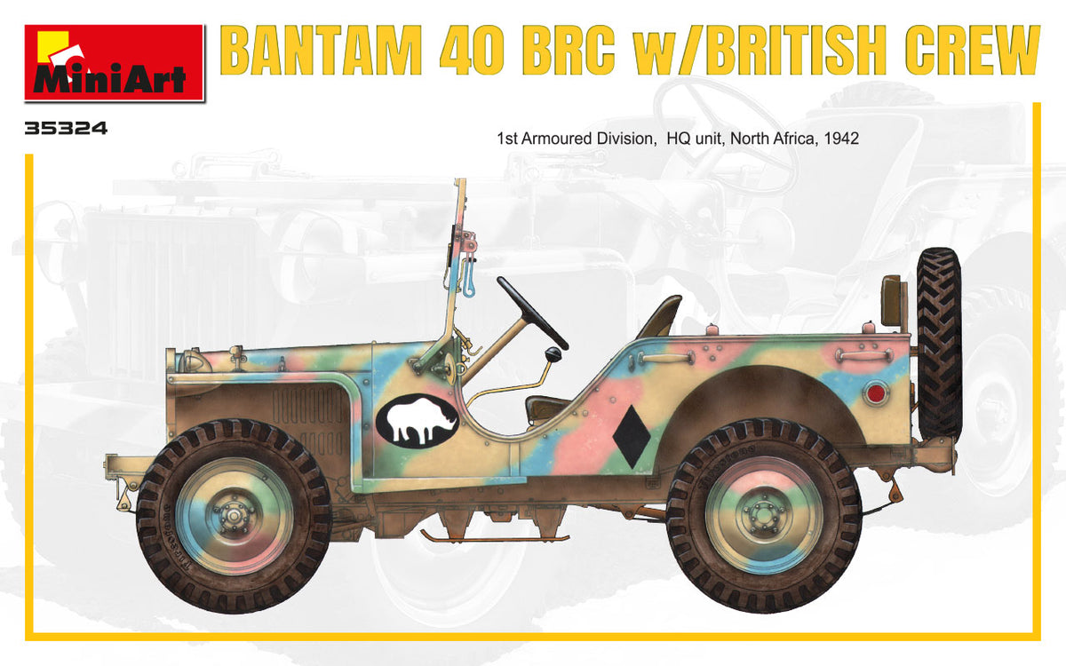 MiniArt 1/35 Military - Bantam 40 BRC W/ British Crew SPEC EDT - 35324
